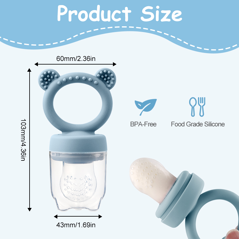 Silicone Bear Shaped Baby Frui - Baby Food Healthy 评论和价格