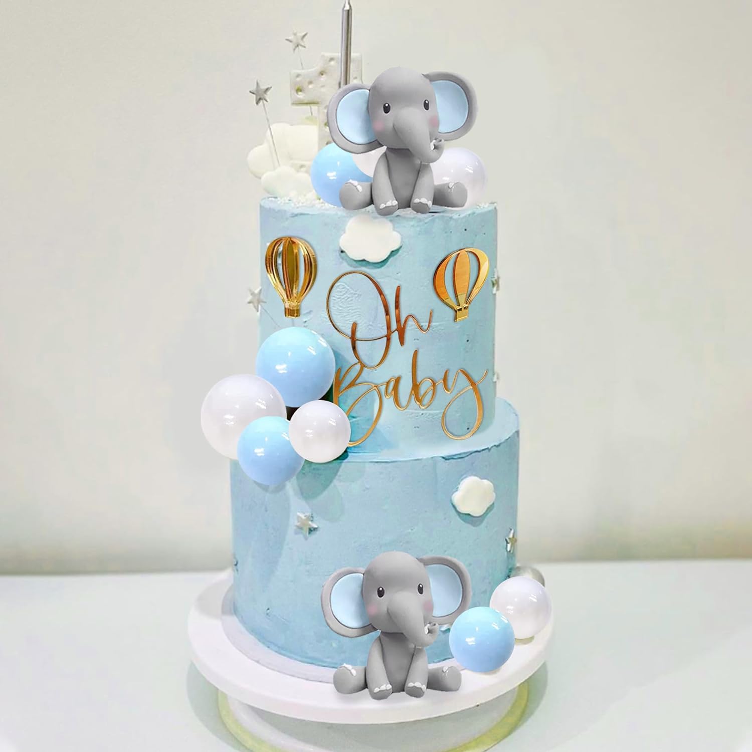 Elephant Cake Decoration Baby  - Baby Food Processor 评论和价格