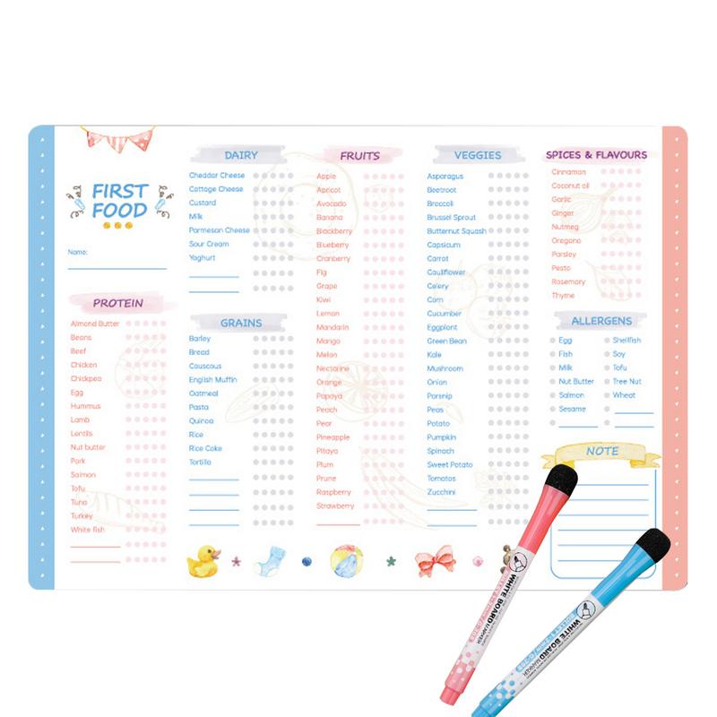 Reusable First Foods Tracker C - Baby Food Tracker 评论和价格