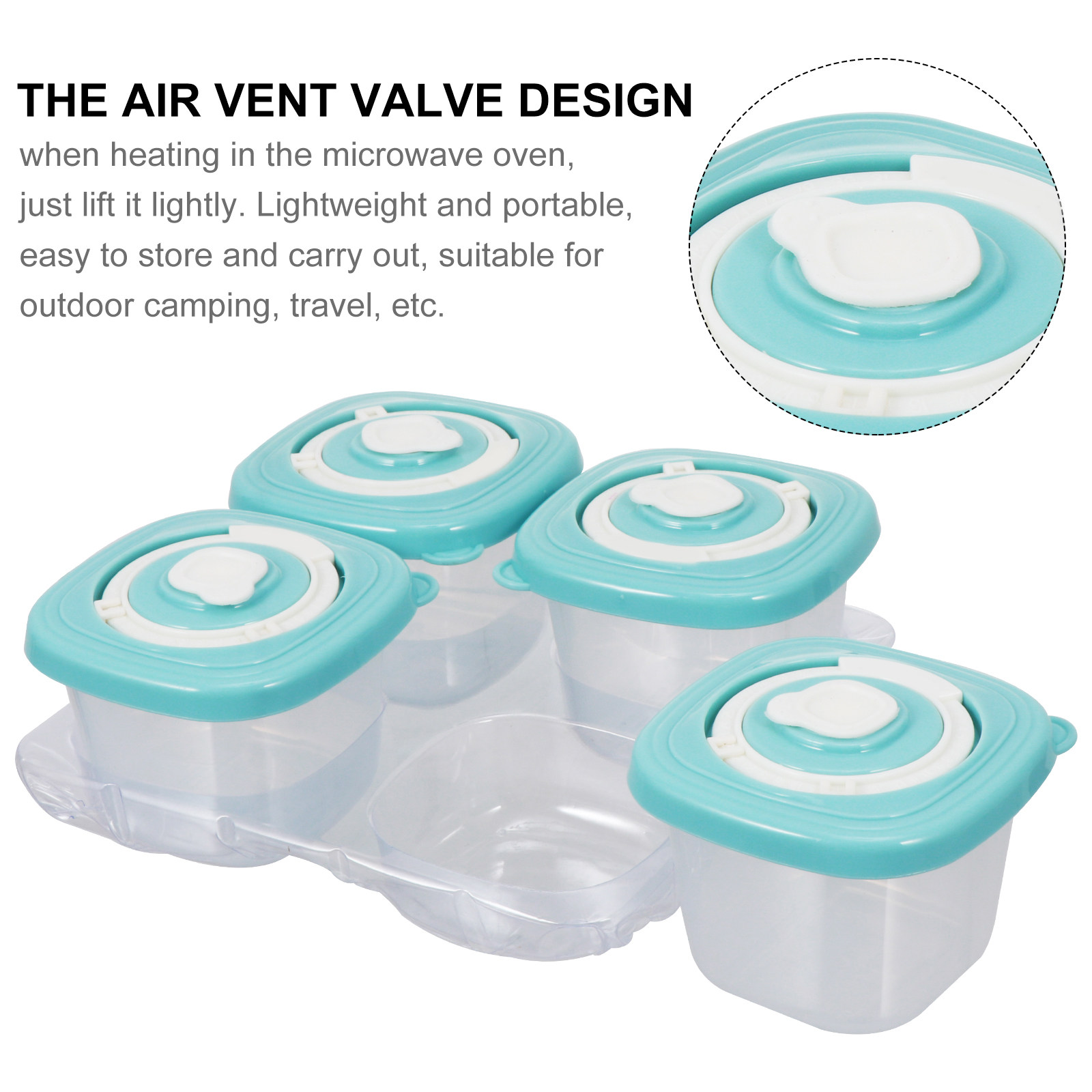 4Pcs Baby Food Storage Box PP  - Baby Food Healthy 评论和价格
