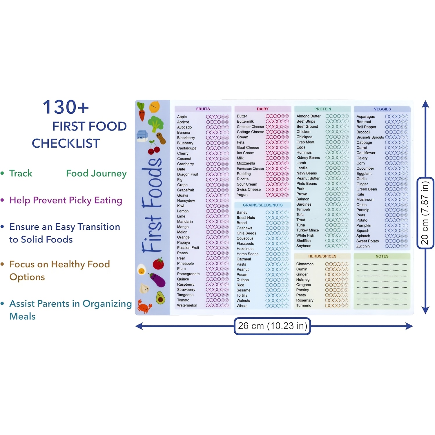 Baby First Foods Tracker, High - Baby Food Tracker 评论和价格