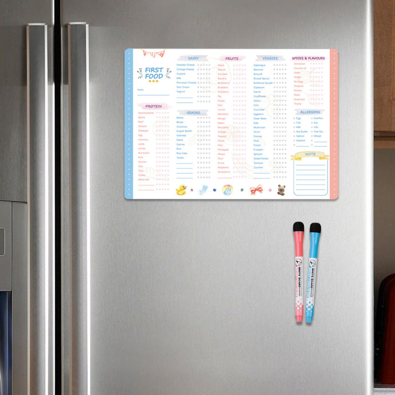 First Foods Chart Magnetic Bab - Baby Food Tracker 评论和价格