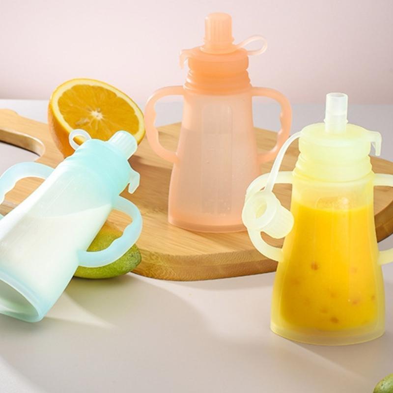 Portable Leakproof Silicone Ba - Baby Food Pouches Reusable 评论和价格