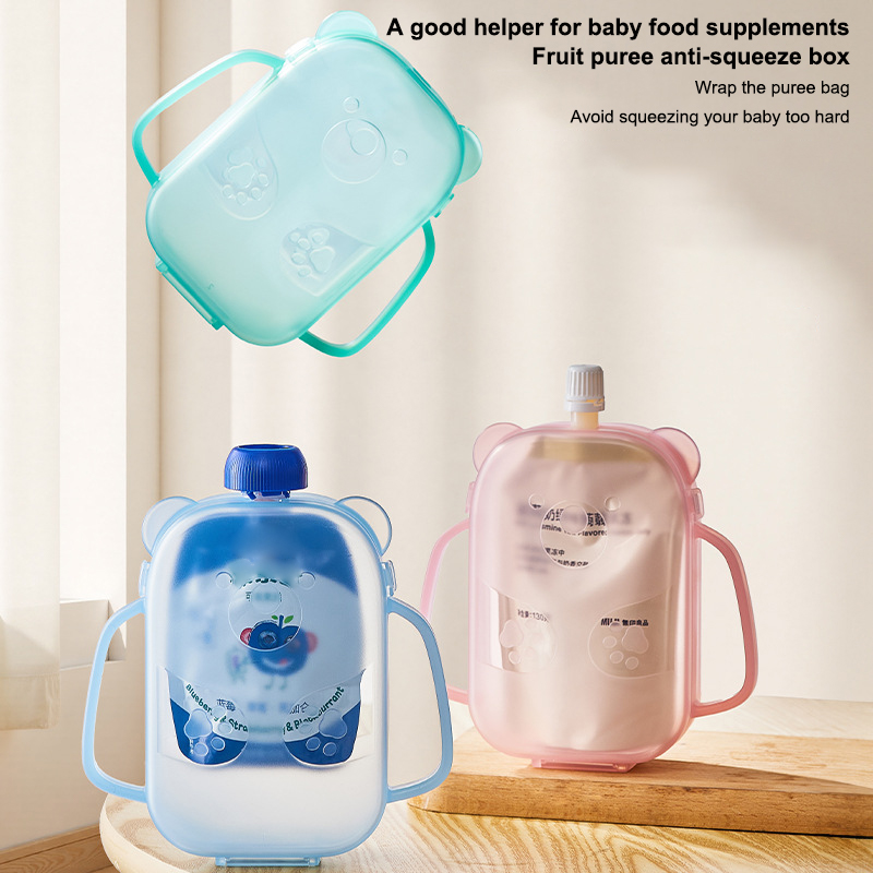 Food Pouch Holder Mess-Free Ba - Baby Food Pouches Reusable 评论和价格