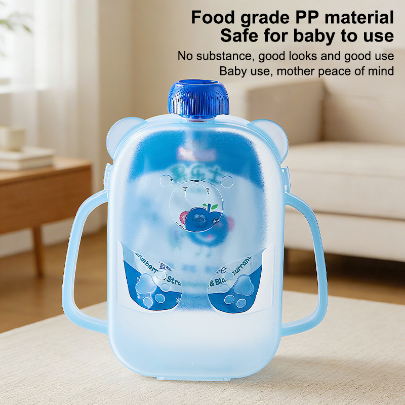 Food Pouch Holder Mess-Free Ba - Baby Food Pouches Reusable 评论和价格