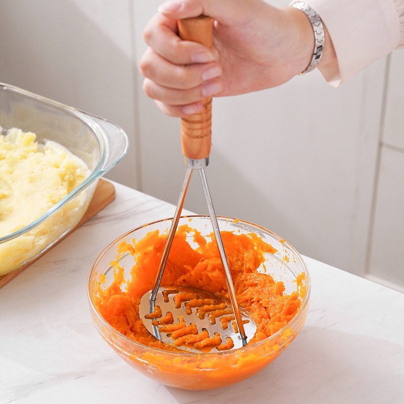 Stainless Steel Potato Masher– - Baby Food Healthy 评论和价格