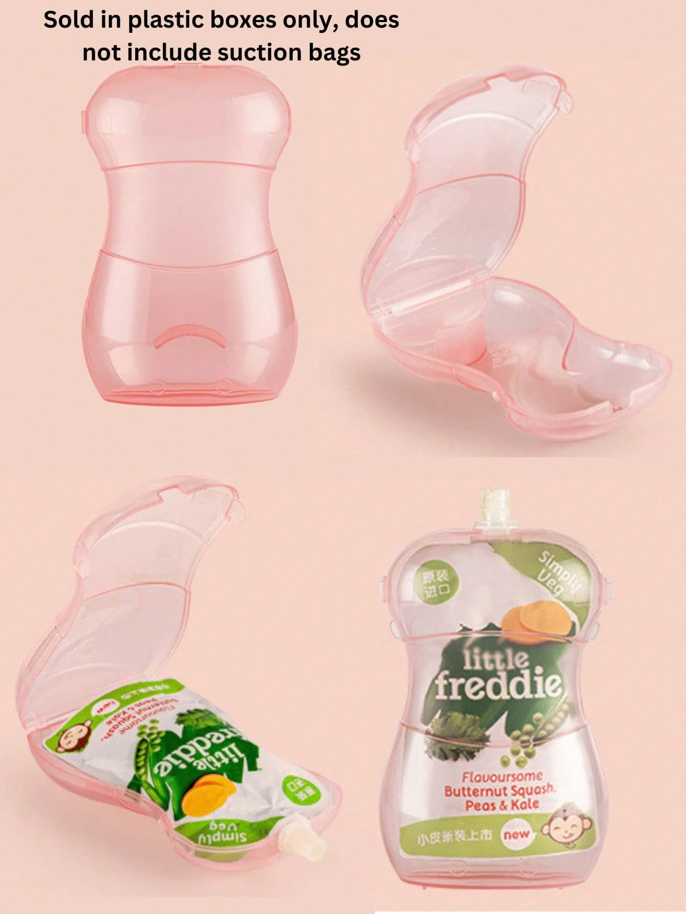 Anti-Squeeze Fruit Puree Box a - Baby Food Pouches Reusable 评论和价格