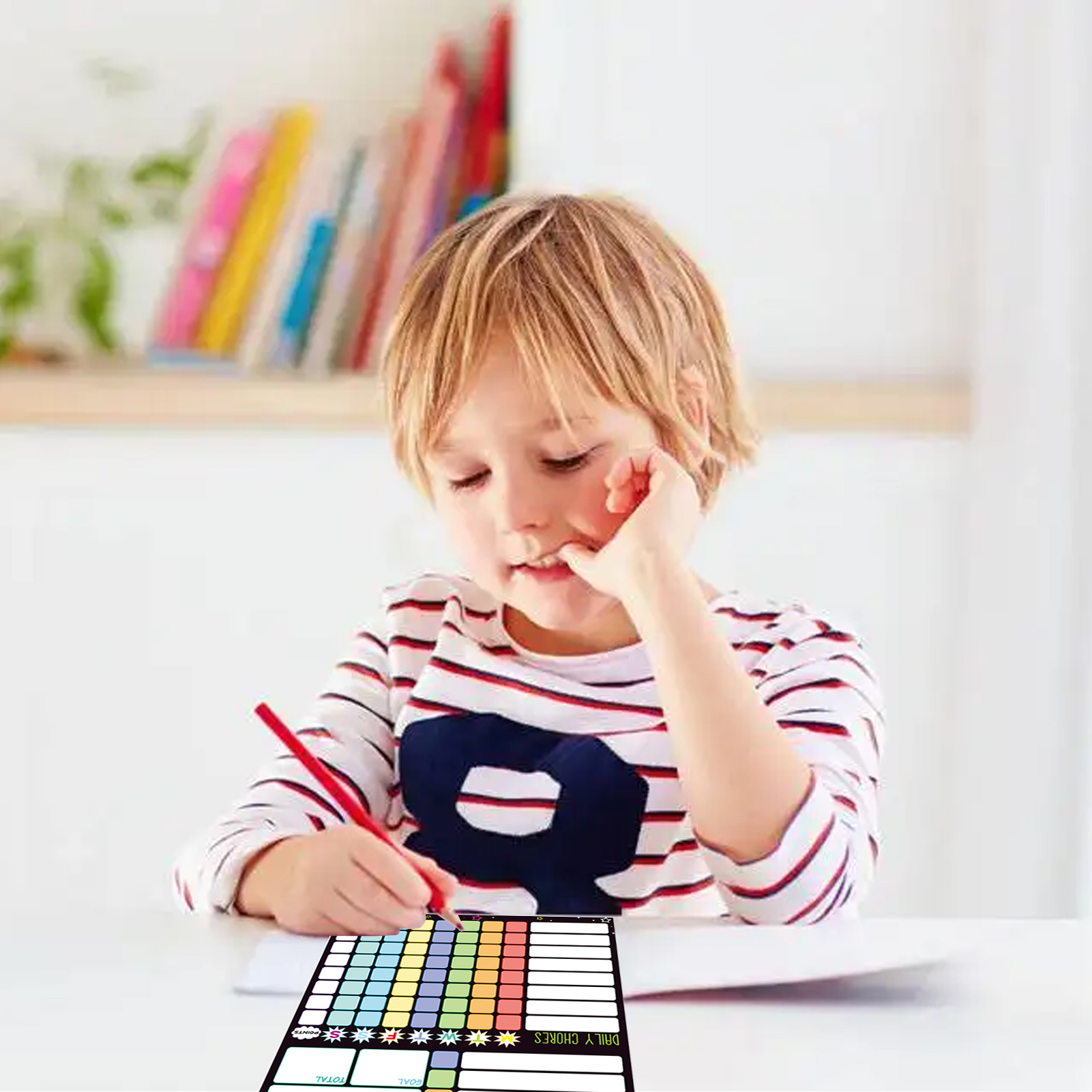 Magnetic Chore Chart Weekly Vi - Baby Food Tracker 评论和价格