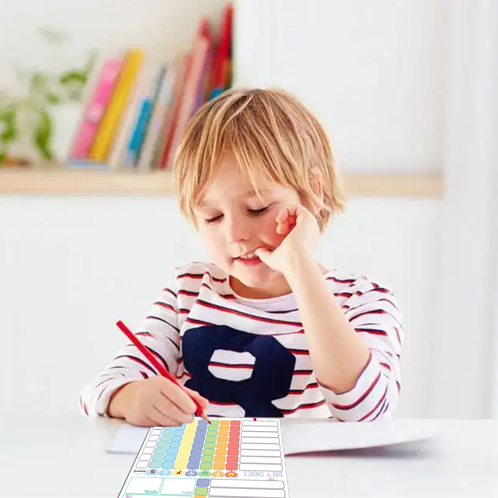 Magnetic Chore Chart Weekly Vi - Baby Food Tracker 评论和价格