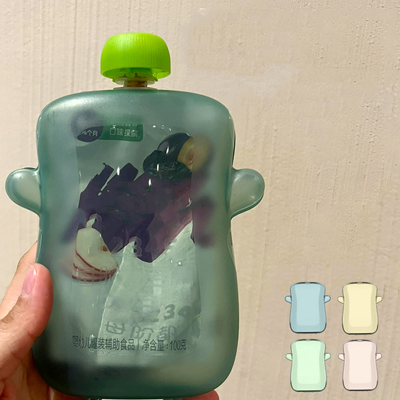 Self-Feeding Baby Food Pouch H - Baby Food Pouches Reusable 评论和价格