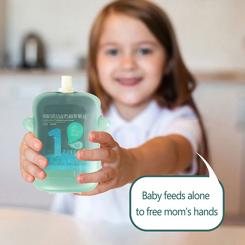 Self-Feeding Baby Food Pouch H - Baby Food Pouches Reusable 评论和价格